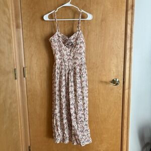 Tinseltown‎ Juniors Textured Rosette Midi Peach Kiss Womens Small NWT DITSY